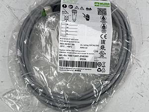 7000-12221-2140300 M12 female 0° A-cod. with cable NEW