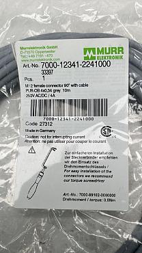  Explore Reliable Industrial Solutions at CNC-Service.nl. Discover a variety of high-quality Murr Elektronik  products, including 7000-12341-2241000 M12 female 90° A-cod. With Cable, designed to optimize your manufacturing processes.