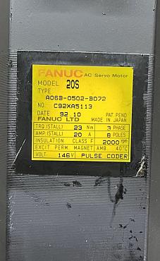  Explore Reliable Industrial Solutions at CNC-Service.nl. Discover a variety of high-quality Fanuc  products, including A06B-0502-B072 SV motor 20S, designed to optimize your manufacturing processes.