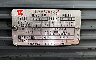 Choose CNC-Service.nl for Trusted Yaskawa  EELQ-51 0.75 kW 4 Pole AC Turret Motor Solutions. Explore our selection of dependable industrial components to keep your machinery operating smoothly.