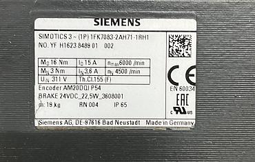 Choose CNC-Service.nl for Trusted Siemens  1FK7083-2AH71-1RH1 - Simotics S Synchronous motor Solutions. Explore our selection of dependable industrial components to keep your machinery operating smoothly.