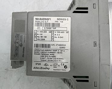 Explore Reliable Industrial Solutions at CNC-Service.nl. Discover a variety of high-quality Allen Bradley  products, including 160-BA03NSF1 Series C Frequency Converter 0.75 kW, designed to optimize your manufacturing processes.