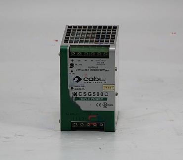 Trust CNC-Service.nl for Cabur  XCSG500C - 24V DIN Rail Power Supply, 24 Vdc, 20A Output, 3 phase 340-550Vac Input Solutions. Explore our reliable selection of industrial components designed to keep your machinery running at its best.