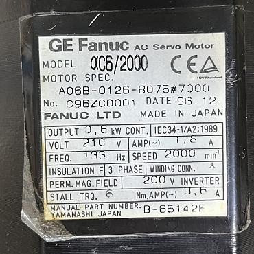 Find Quality Fanuc  A06B-0126-B075#70000 - AC servo MDL AC6/2000, tapered  Products at CNC-Service.nl. Explore our diverse catalog of industrial solutions designed to enhance your processes and deliver reliable results.