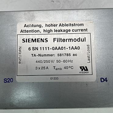 Find Quality Siemens  6SN1111-0AA01-1AA0 Simodrive Drive 611 Mains Filter For Unregulated Power Supply Products at CNC-Service.nl. Explore our diverse catalog of industrial solutions designed to enhance your processes and deliver reliable results.