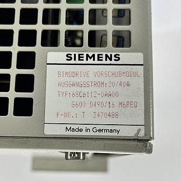  Explore Reliable Industrial Solutions at CNC-Service.nl. Discover a variety of high-quality Siemens  products, including 6SC6112-0AA00 Simodrive Power Supply Module 20/40 A, designed to optimize your manufacturing processes.
