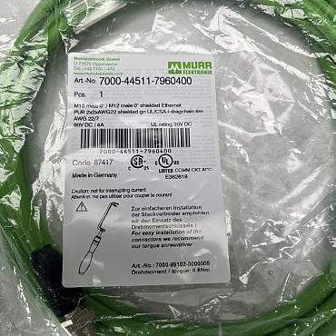 Find Quality Murr Elektronik  7000-44511-7960400 M12 male 0°  M12 male 0° D-cod. shielded Products at CNC-Service.nl. Explore our diverse catalog of industrial solutions designed to enhance your processes and deliver reliable results.