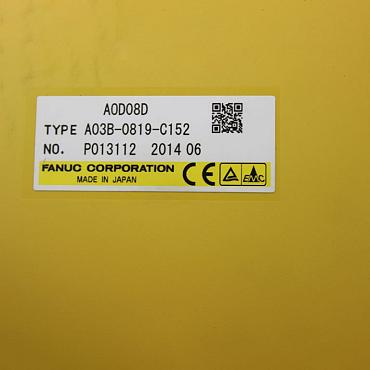 Choose CNC-Service.nl for Trusted Fanuc  A03B-0819-C152 - Digital output module AOD08D 8PT, 12-24VDC, 2A, NEG Solutions. Explore our selection of dependable industrial components to keep your machinery operating smoothly.