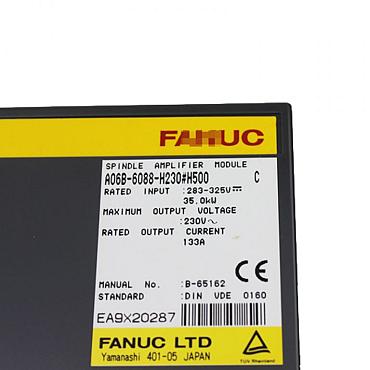 Find Quality Fanuc  A06B-6088-H230#H500 SPINDLE AMPLIFIER MODULE Products at CNC-Service.nl. Explore our diverse catalog of industrial solutions designed to enhance your processes and deliver reliable results.